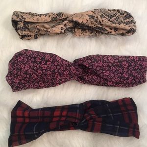 Three piece headband set
